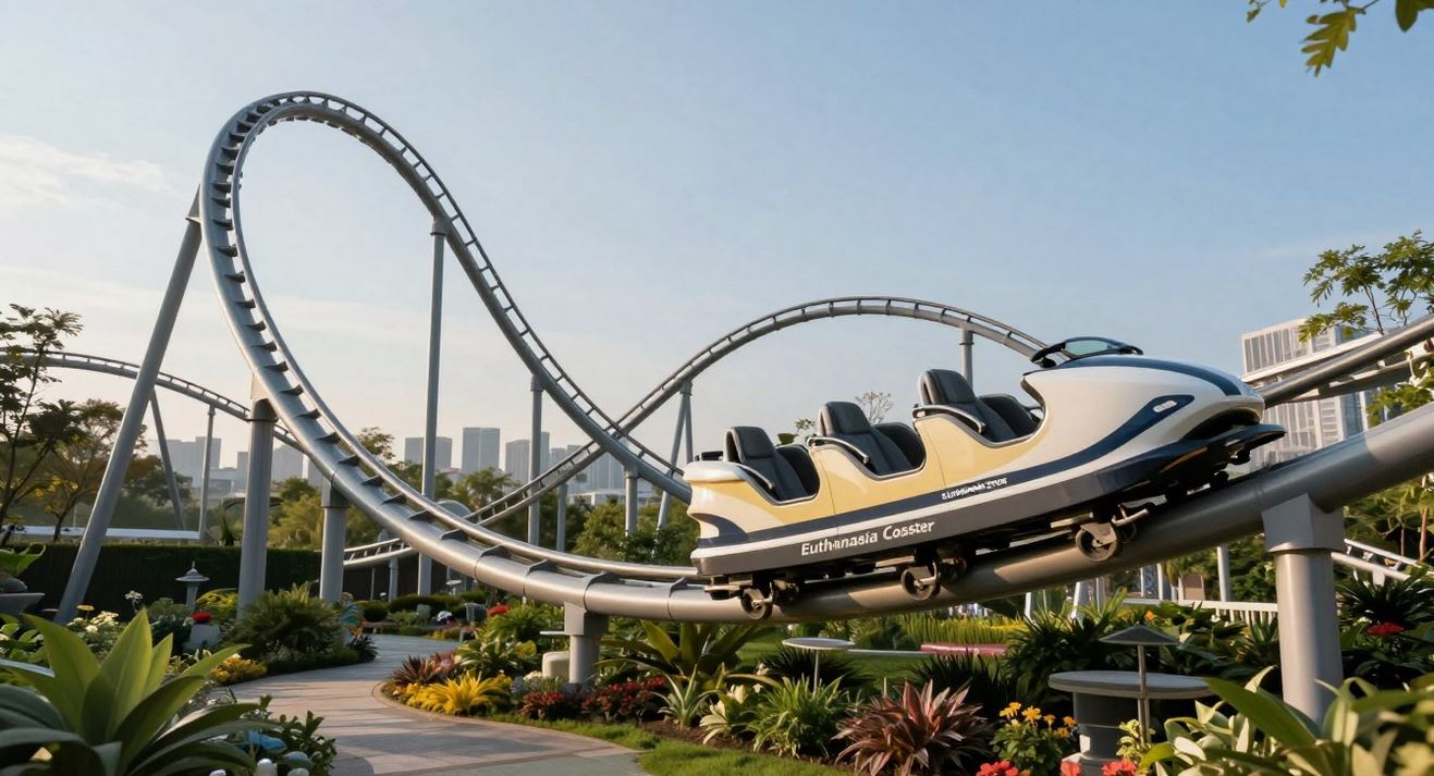 أنت تشاهد حالياً Euthanasia Coaster: Ontworpen als Laatste Rit